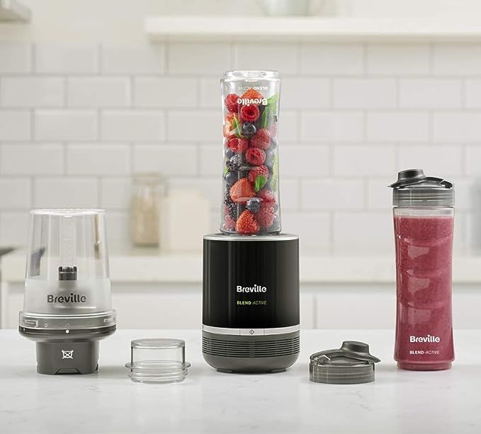 Breville Blend Active Compact Food Processor and Smoothie Maker, 1 x Processor Bowl, 1 x Portable... | Amazon (UK)