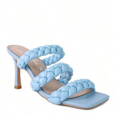 High Braided Strap Casual Heels | SHEIN