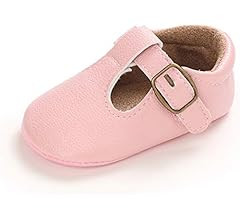 Timatego Baby Girl Mary Jane Flats Lace Bow Non-Slip Soft Sole Newborn First Walker Wedding Princ... | Amazon (US)