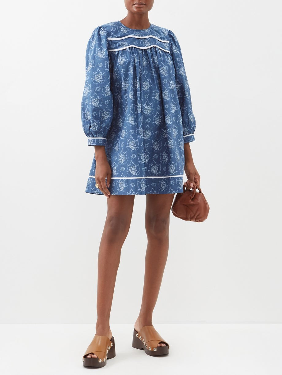 Esme floral-print cotton mini dress | Batsheva | Matches (US)