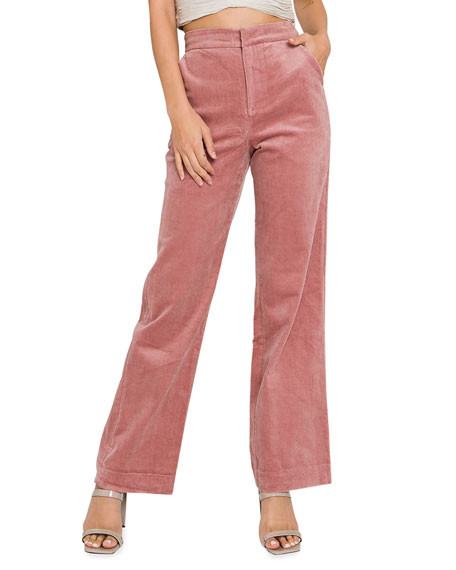 Corduroy Wide-Leg Pants | Neiman Marcus