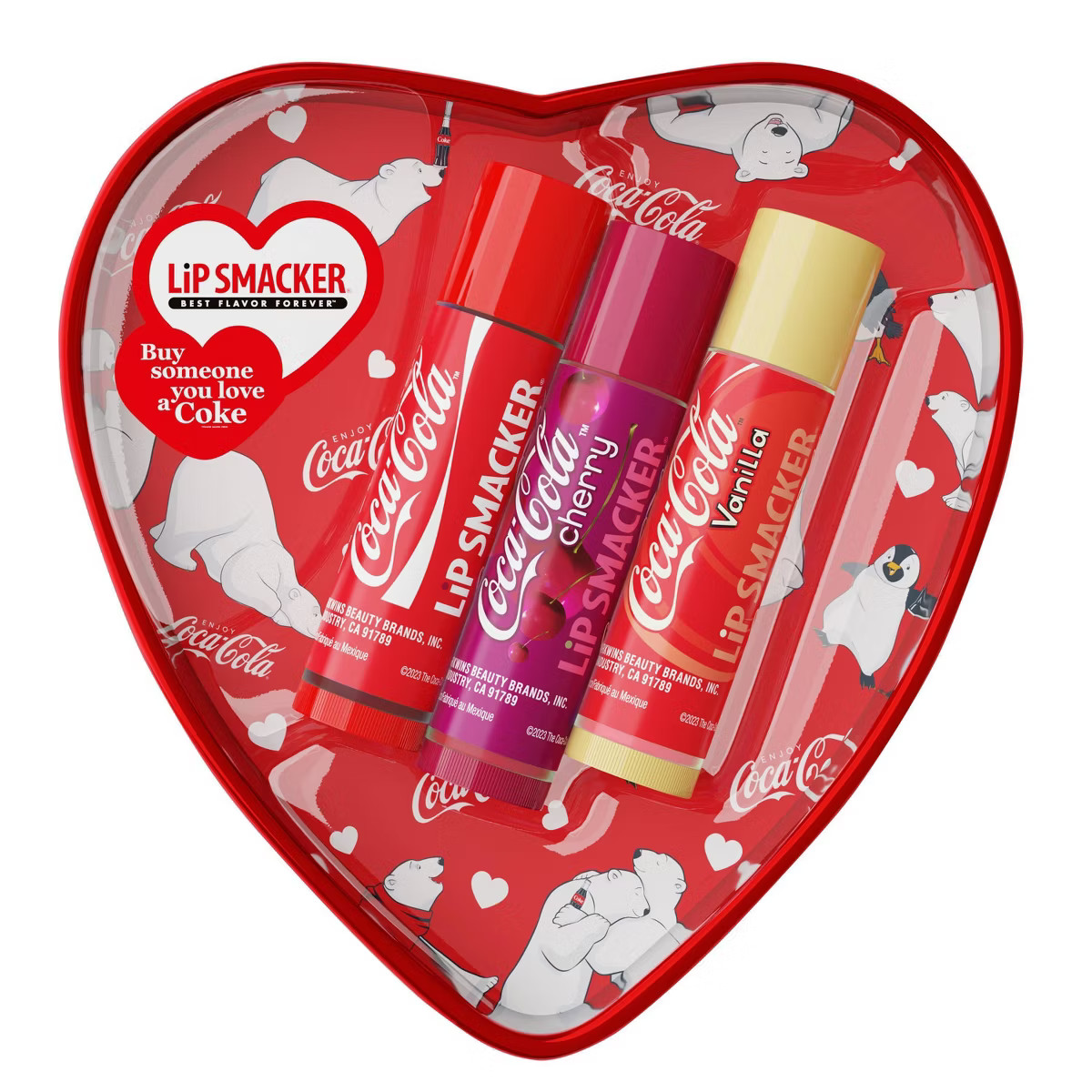 Lip Smacker Lip Balm Heart Tin - 1.3oz/3pc | Target