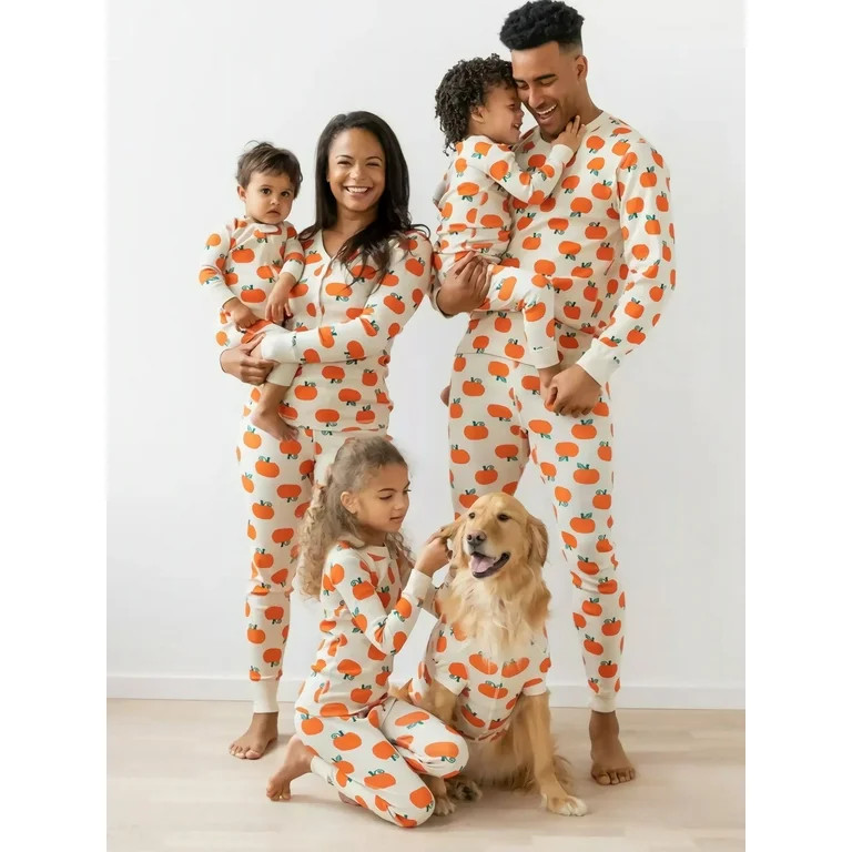 Family Pajamas Matching Sets Halloween Pumpkin Sleepwear for Baby Adults and Kids Holiday PJS Set | Walmart (US)