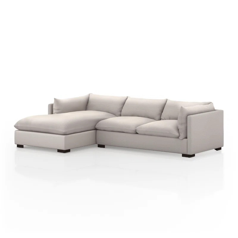Westwood 131" Wide Cotton Right Hand Facing Sofa & Chaise | Perigold