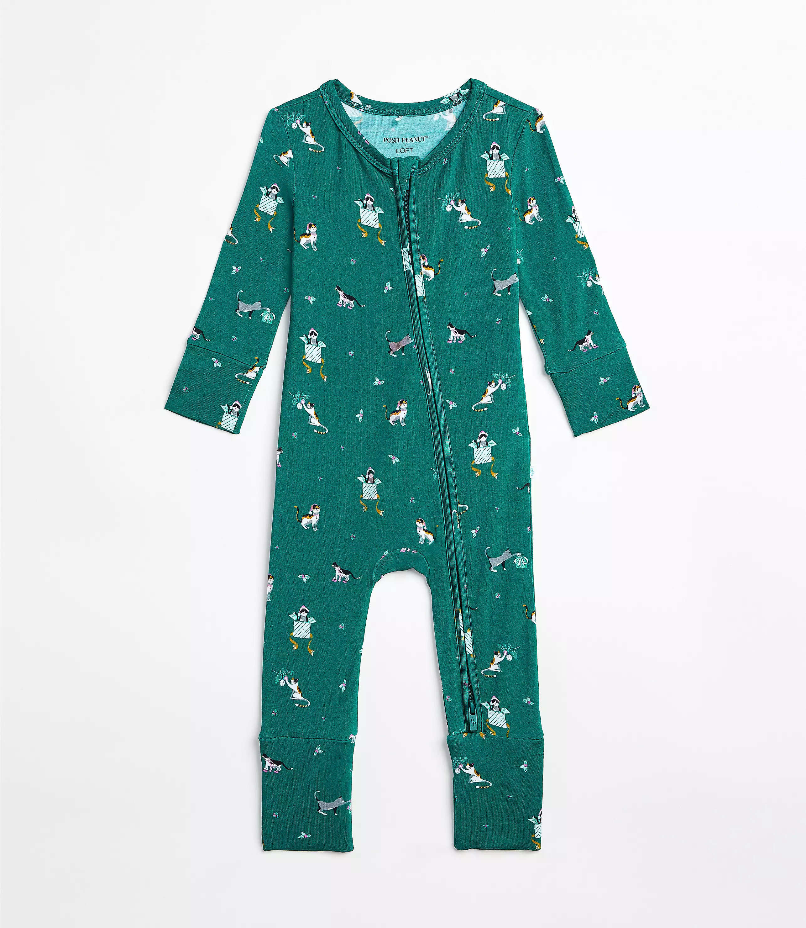 Posh Peanut Holiday Cat Convertible One-Piece | LOFT