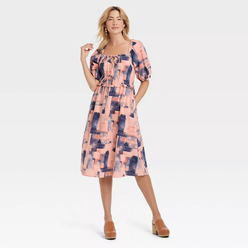 Women's Puff Short Sleeve Dress - Universal Thread™ | Target