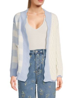Patchwork Gingham Cardigan | Saks Fifth Avenue OFF 5TH