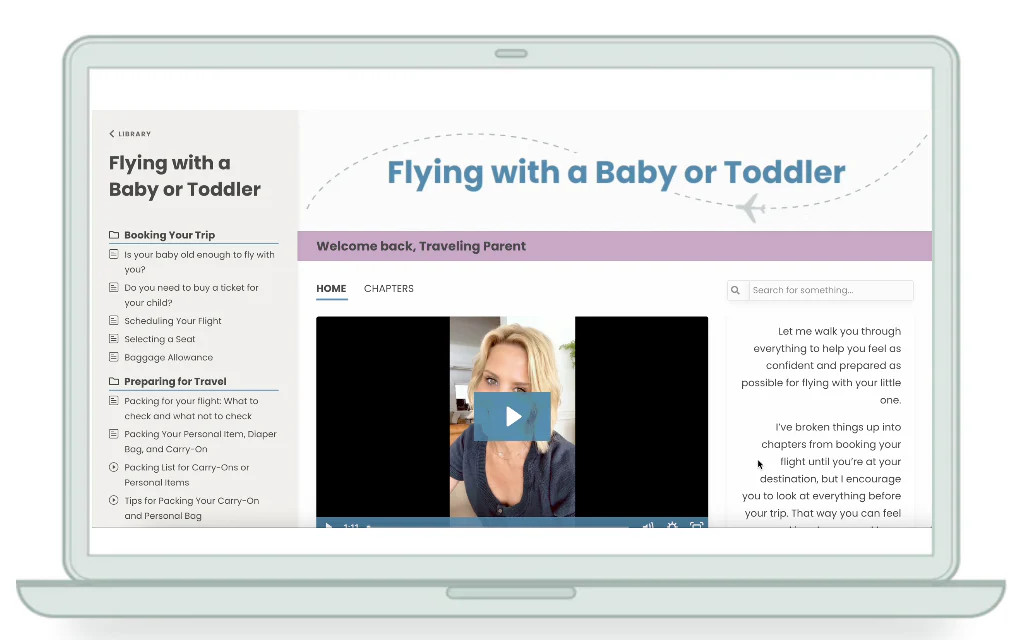 Flying with a Baby or Toddler includes: | Taking Cara Babies