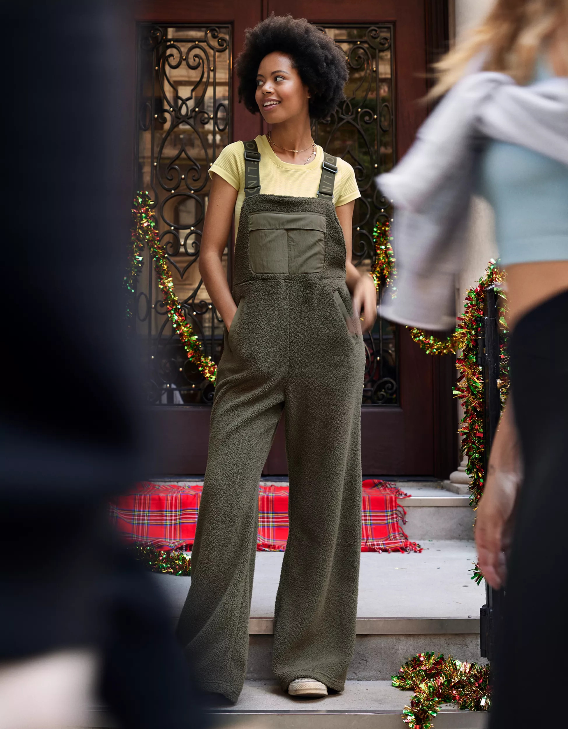 OFFLINE By Aerie Fleece Overalls | Aerie