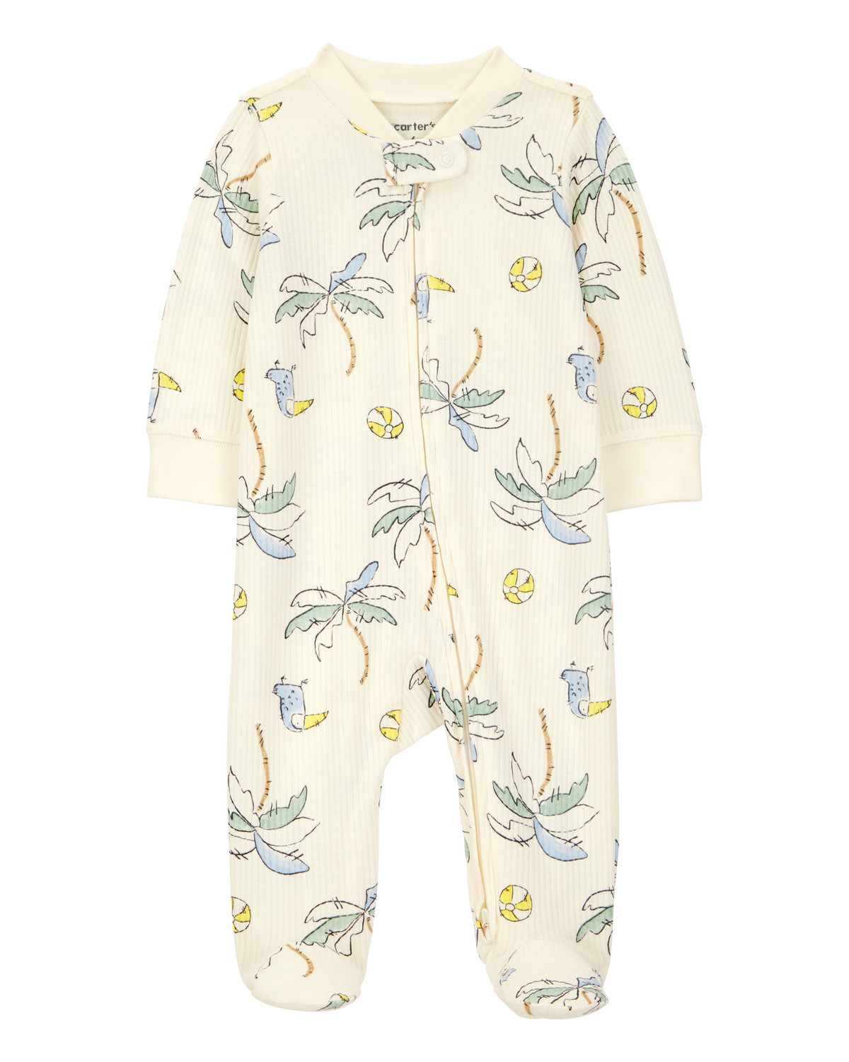 Baby Palm Tree 2-Way Zip Sleep & Play Pajamas | Carter's Inc