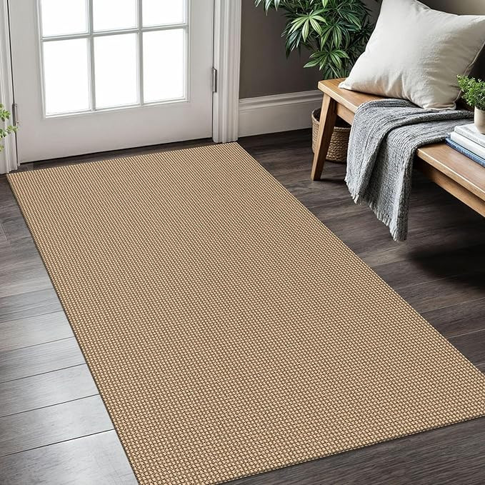 KOZYFLY Boho Rugs for Entryway 3x5 ft Washable Area Rug Non Slip Rubber Backed Entry Rug Woven In... | Amazon (US)