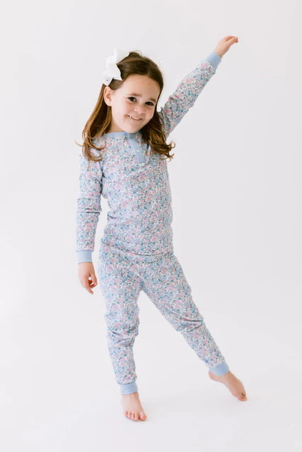 Love George Bahama Blues Floral Pajamas PREORDER | Dear James