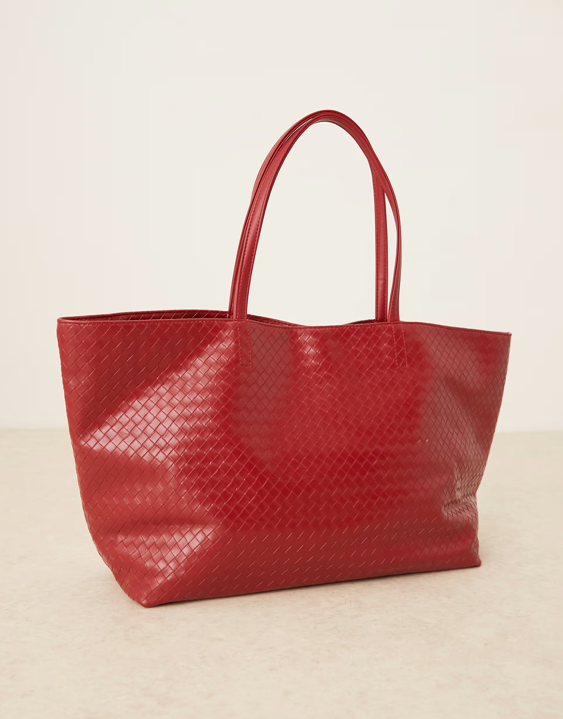 Becksondergaard rallo lottie woven tote bag  in red | ASOS | ASOS (Global)