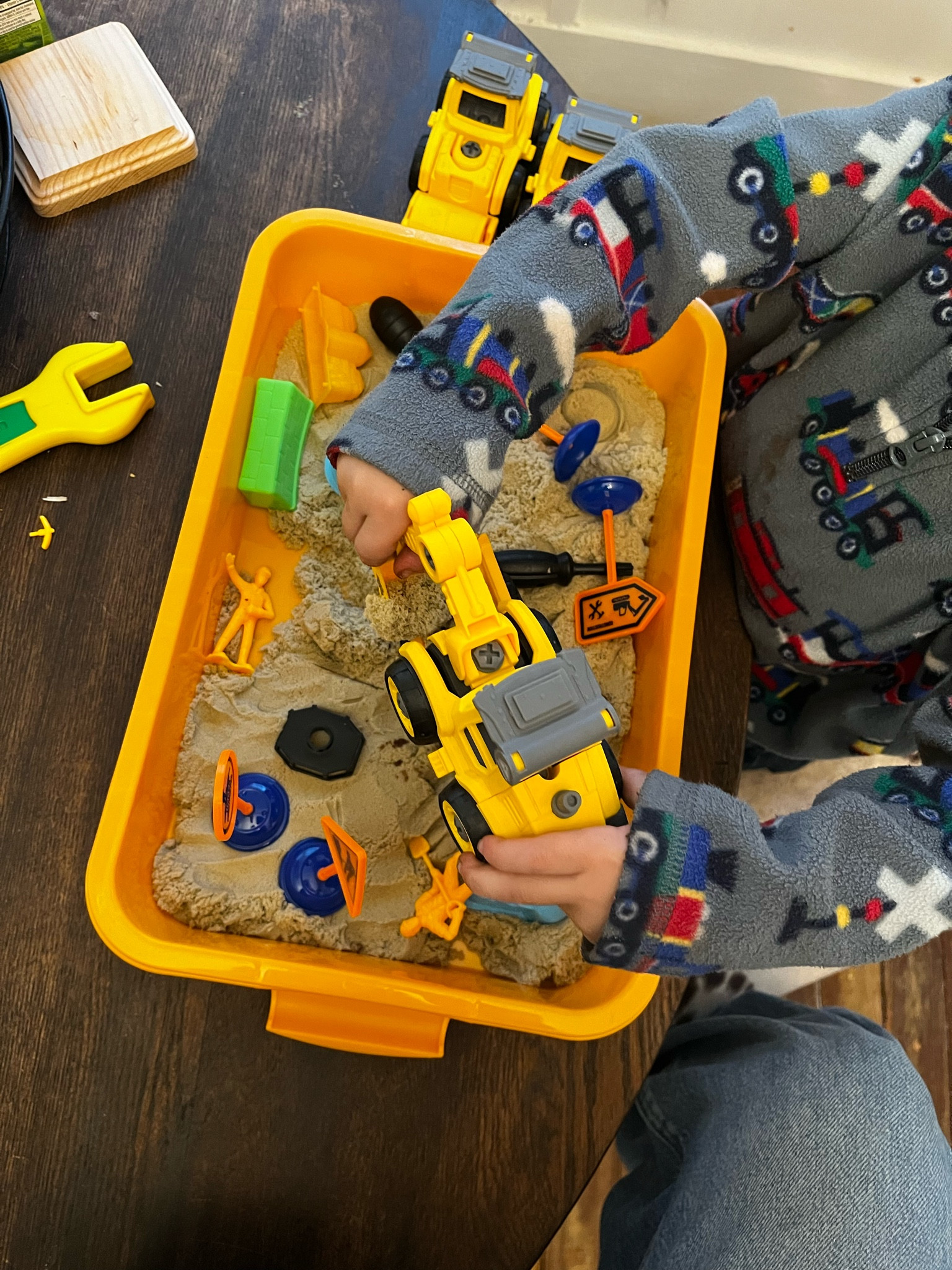 Construction kinetic sand is a hit with my boy!! 

#LTKbaby #LTKfamily #LTKkids