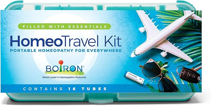 Boiron Homeotravel Travel First Aid Kit with Homeopathic Medicines - Filled Case (16 Tubes) | wit... | Amazon (US)