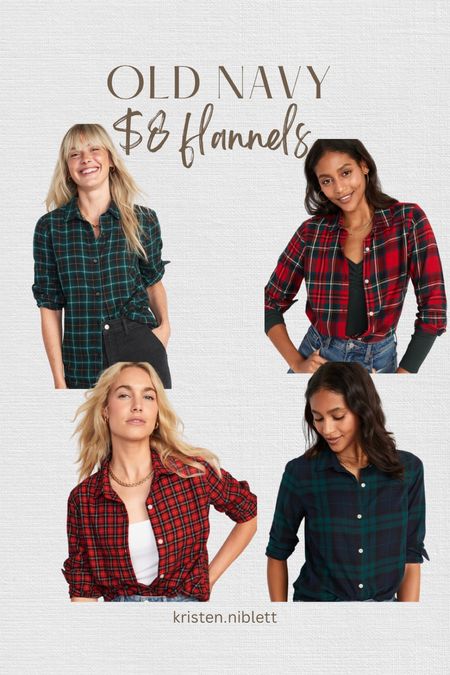 Old navy flannels on sale for $8! I recommend sizing up for leggings 

#LTKHoliday #LTKsalealert #LTKSeasonal