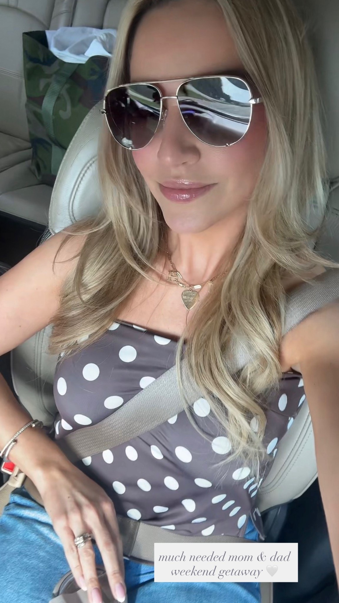 Love this comfy polka dot strapless top to pair with jeans for a date night or linen shorts for brunch. It’s a travel ootd today for our road trip! Under $15! Silver Strappy Kitten heels are a fun spring shoe staple! Size up 1/2 size! 

Top: S
Jeans: 4
Heels: size up 1/2 size!

#LTKgrwm #LTKdayinmylife #LTKootd