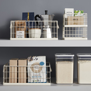 White Stacking Wire Bins | The Container Store