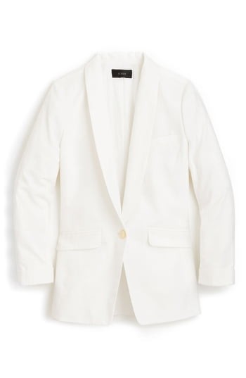 Women's J.crew Unstructured Shawl Collar Cotton Linen Blazer | Nordstrom