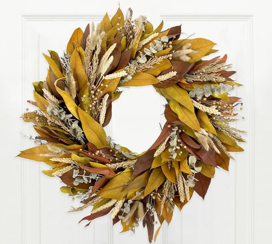 Dried Autumn Meadow Wreath | Pottery Barn (US)