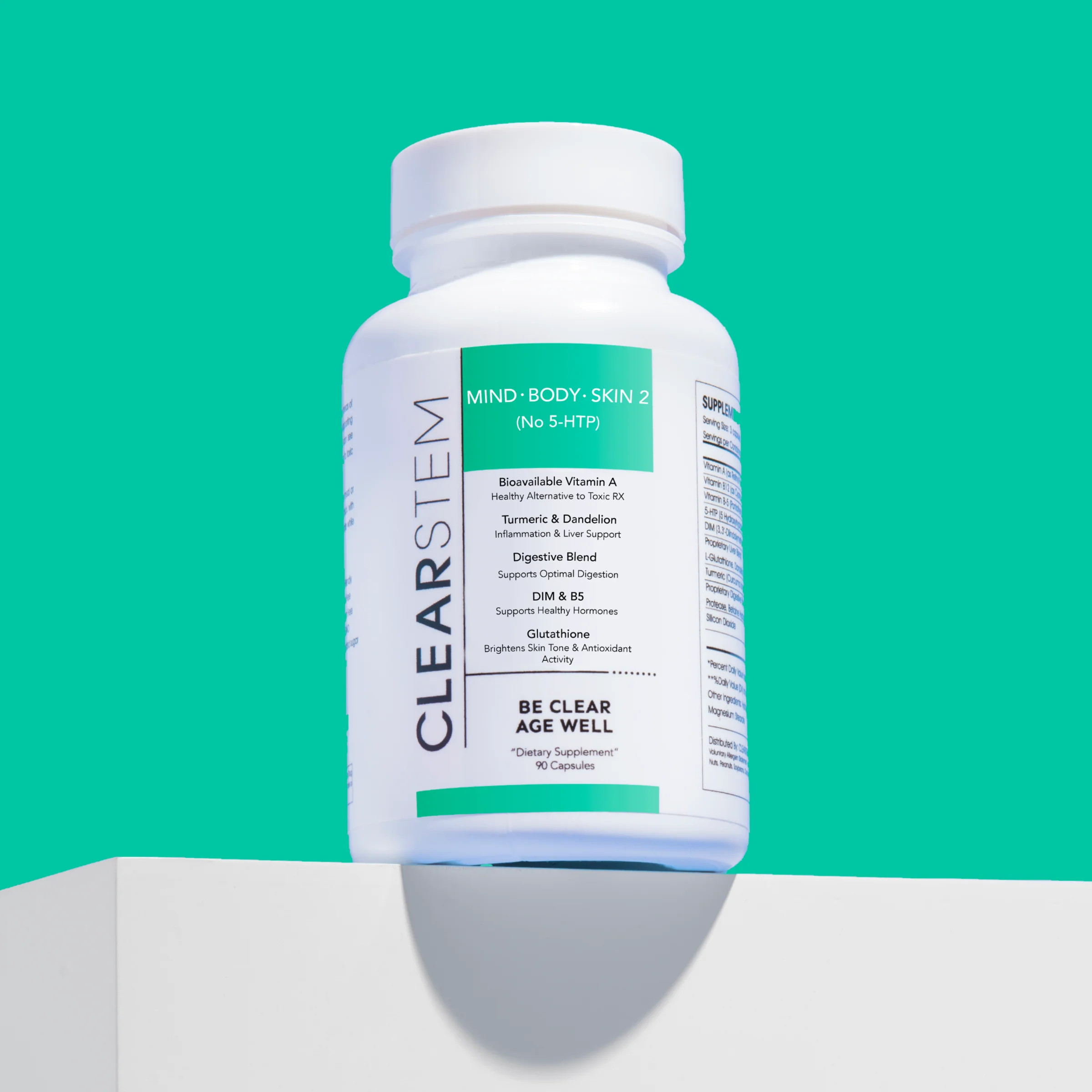 MINDBODYSKIN® 2 Supplement (No 5-HTP) | CLEARSTEM Skincare
