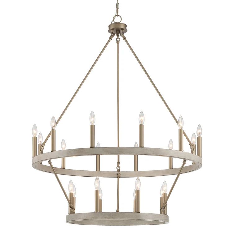 Finchley Dimmable Wagon Wheel Chandelier | Wayfair North America