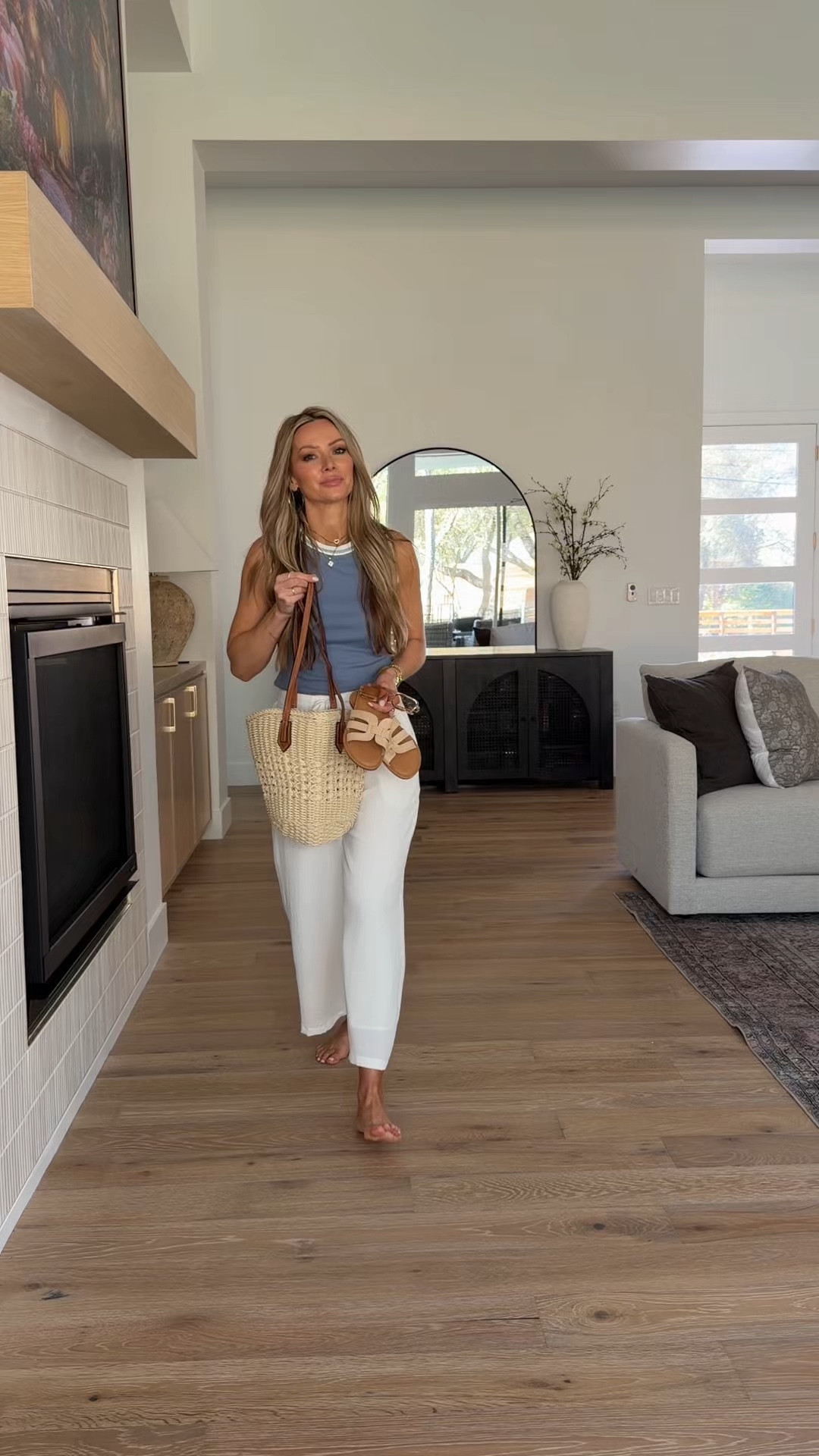 easy everyday outfits from Amazon I keep reaching for lately 🤎 comment AMAZON and I’ll send you the details 

A printed tie-front tank with scalloped shorts, a breezy blue tank with flowy white pants, a graphic tee with olive crops, and a neutral ribbed tank with wide-leg denim… simple pieces that make getting dressed feel effortless.

These are the kind of affordable Amazon fashion finds that look elevated but are still comfy enough for real life — school runs, coffee dates, errands, or travel days. Think neutral chic, flattering fits, and capsule wardrobe staples you’ll mix and match all season.

#AmazonOutfits #AmazonFashionFinds #AffordableStyle #EverydayOutfitIdeas #NeutralChic