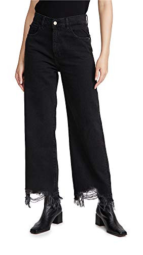 DL1961 Women's Hepburn Wide Leg High Rise Jeans, Lark, 23 | Amazon (US)