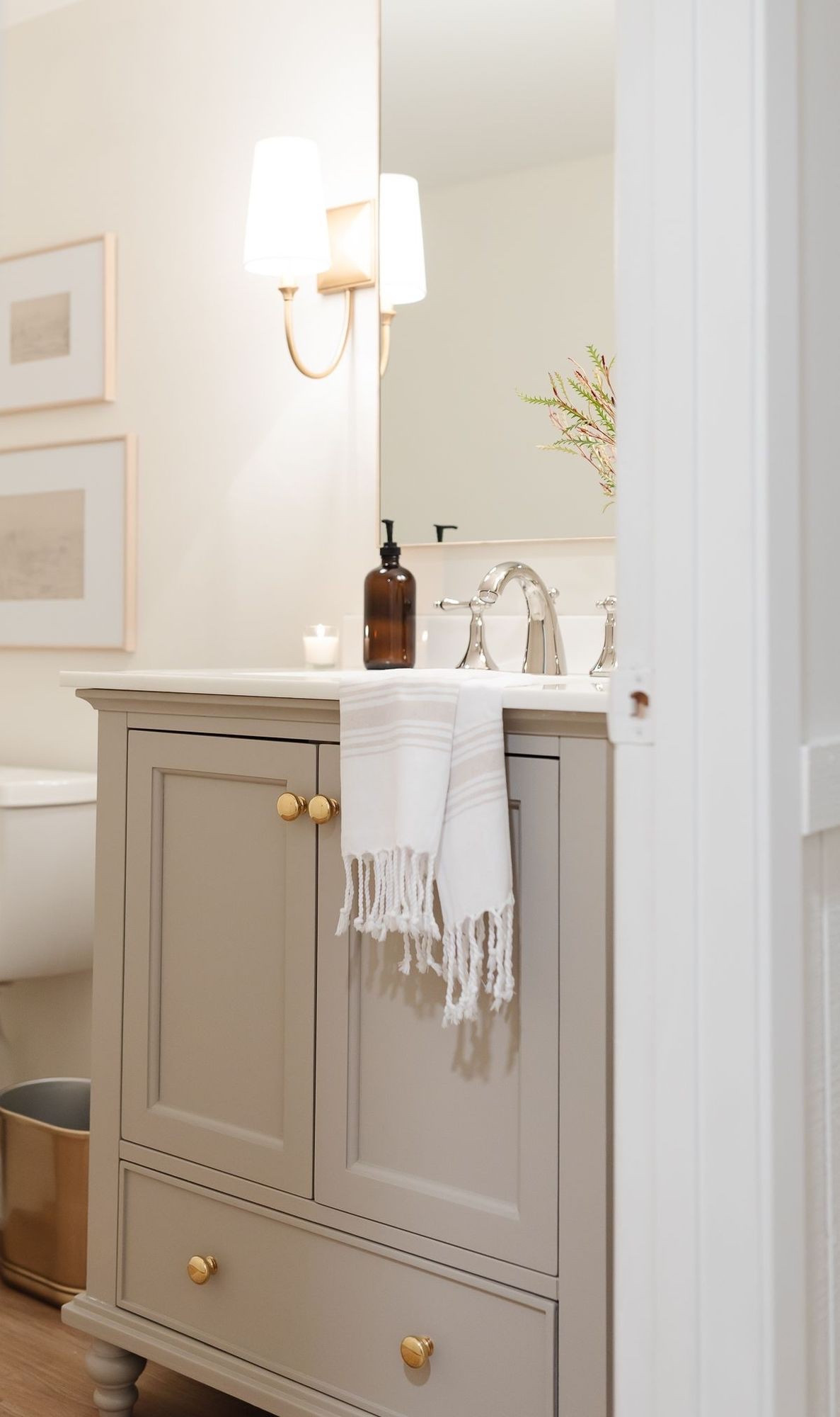 I am always asked about the vanity in our basement bathroom.

I selected a vanity that offered an abundance of storage. It fits the space and also has feet so the eye can go beyond which gives the illusion of more space!

#LTKHome #LTKStyleTip #LTKSaleAlert