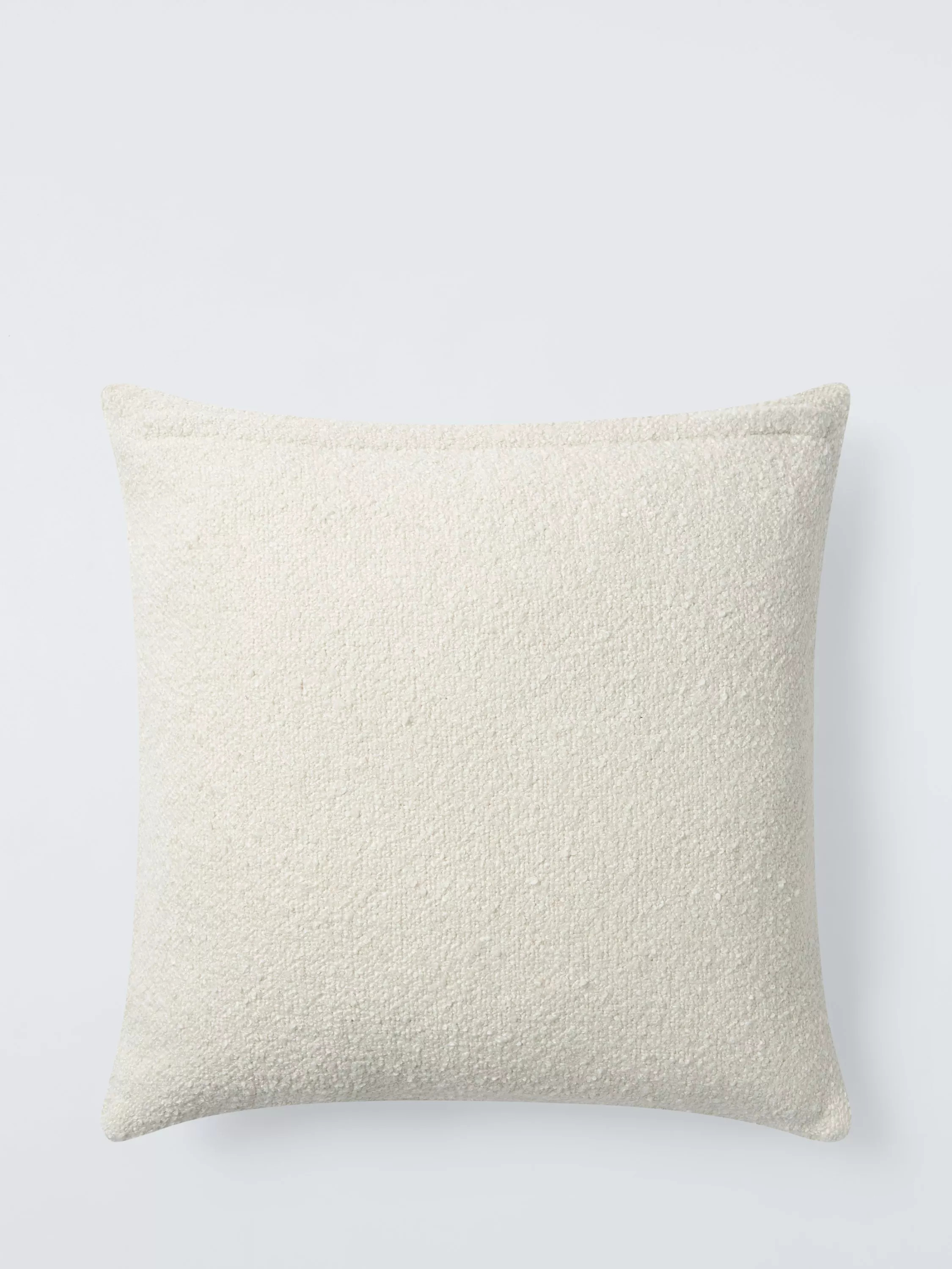 John Lewis Boucle Quilted Cushion, Marshmallow | John Lewis (UK)