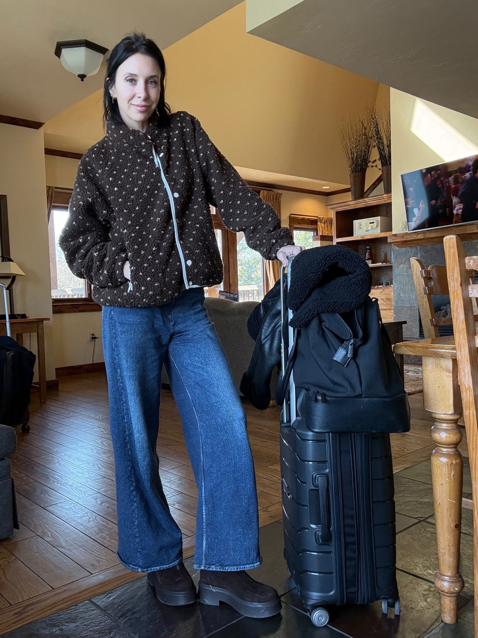 Travel outfit, easy, casual comfy #malfit #outfitideas #everydayoutfit #casualoutfit #whatiwore #ootd #outfitinspo #everydaystyle #neutraloutfit #denim #jacket #amazon #amazonfinds #sweatpants #sweats

#LTKootd #LTKgrwm #LTKTravel