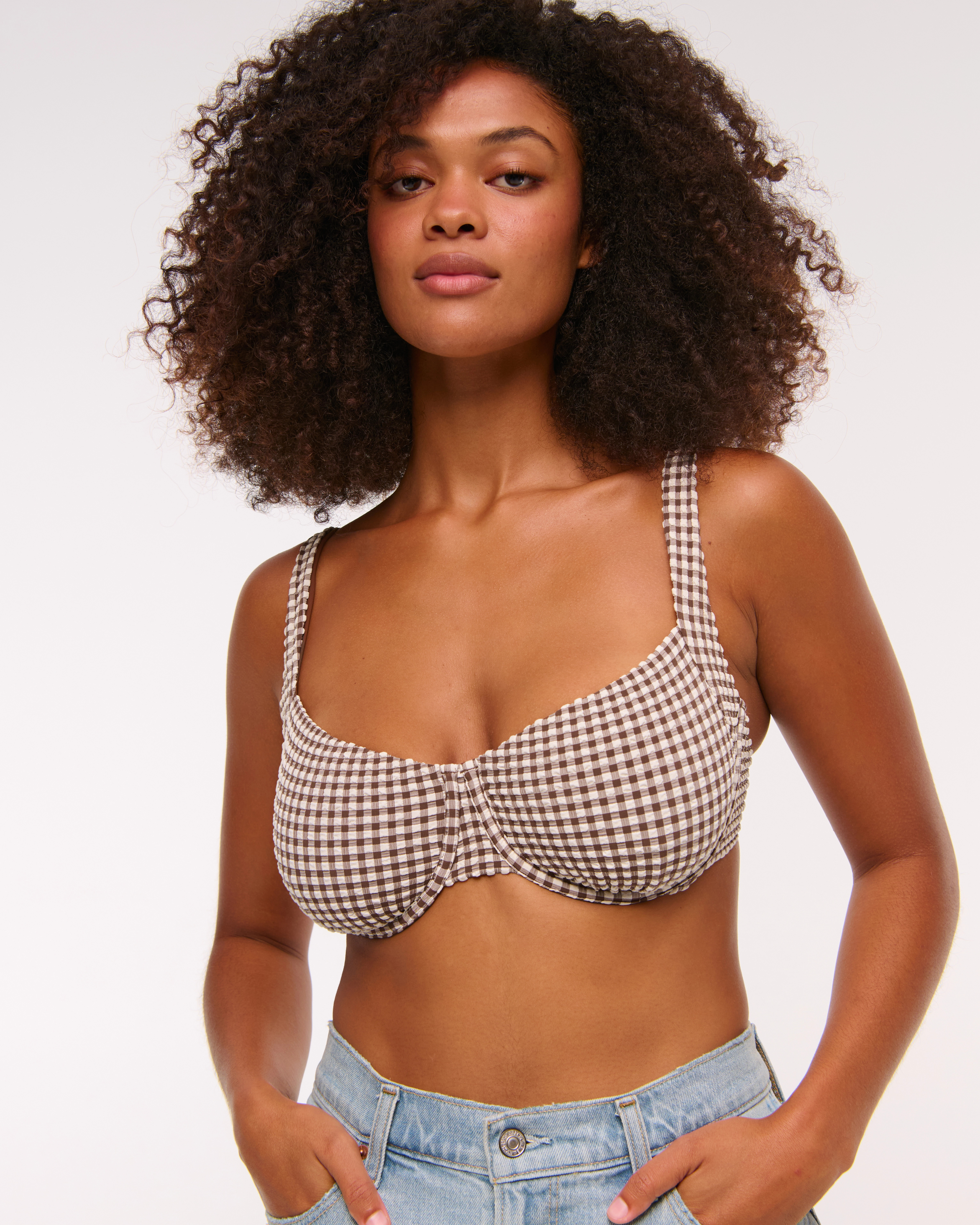 Curve Love Wide Strap Underwire Bikini Top | Abercrombie & Fitch (US)