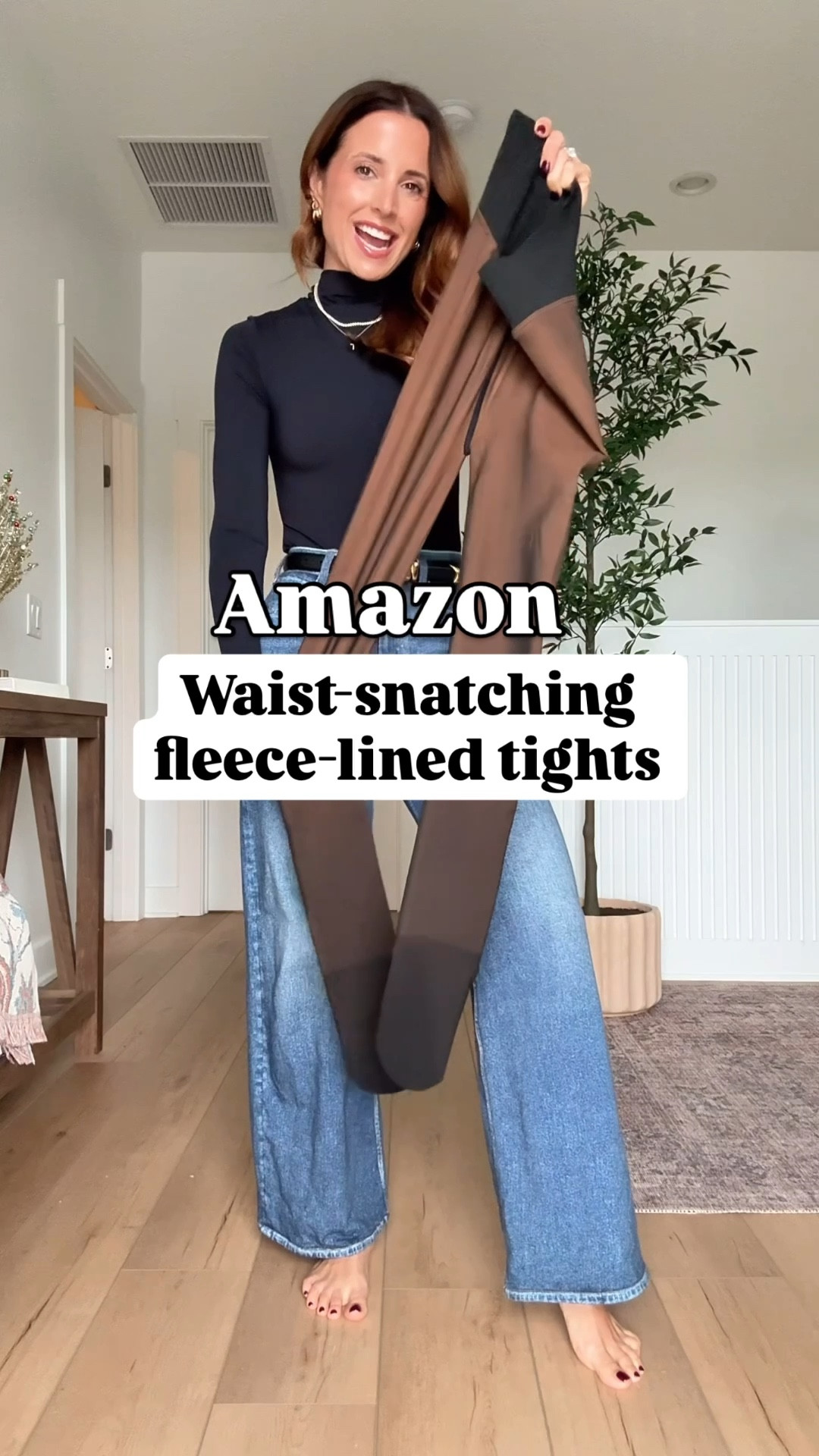 These Amazon fleece-lined tights are perfect for keeping you warm. They are waist-snatching and tummy control! XS-Small in color tan. Comfortable to wear all day. Paired with my favorite boots (go up half a size) and matching set (XS).

*23 in sweatpant jeans (I sized down one) and XS in bodysuit. 

#LTKgrwm #LTKHoliday #LTKWedding