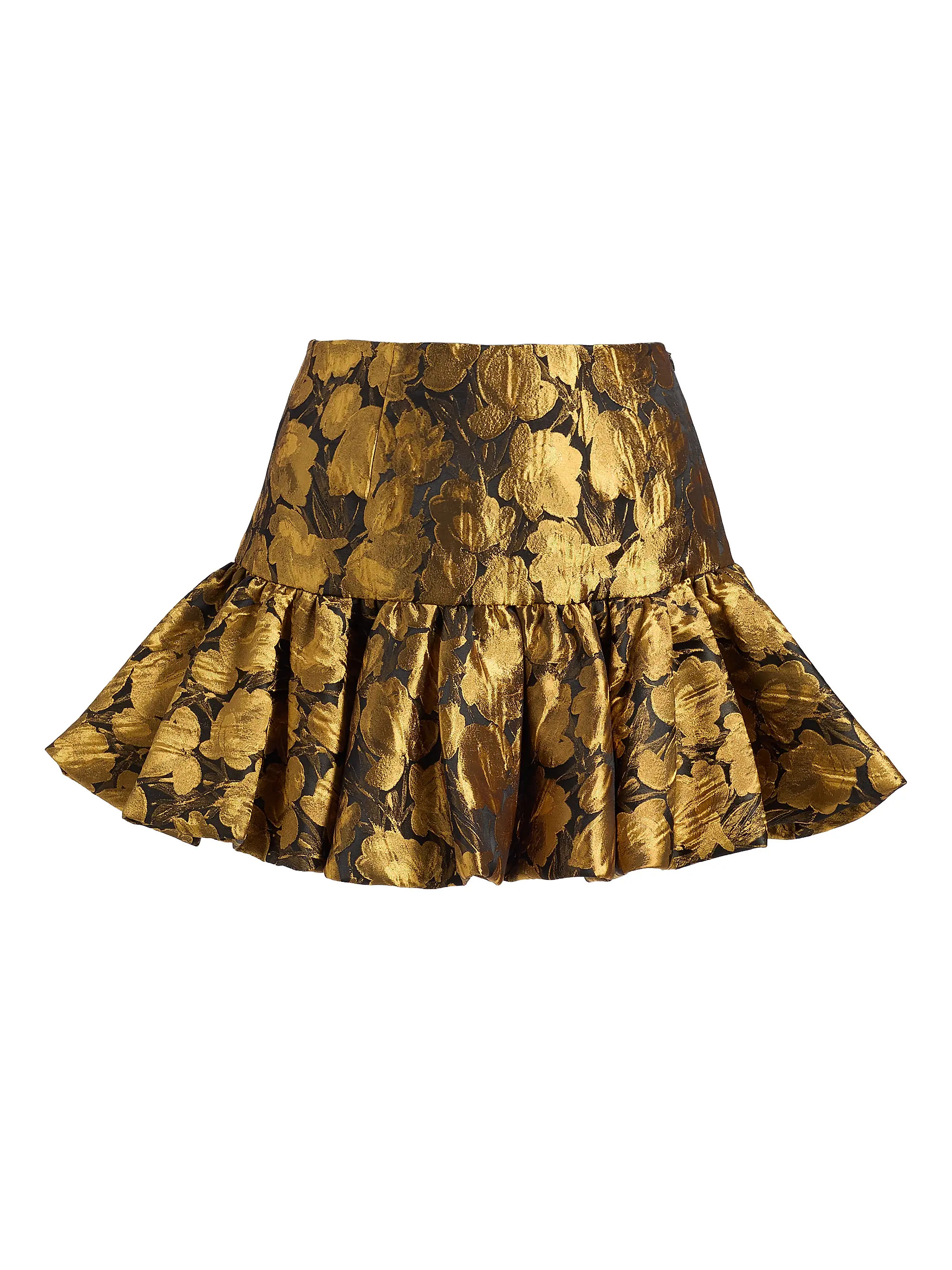 Stormi Metallic Floral Brocade Miniskirt | Saks Fifth Avenue