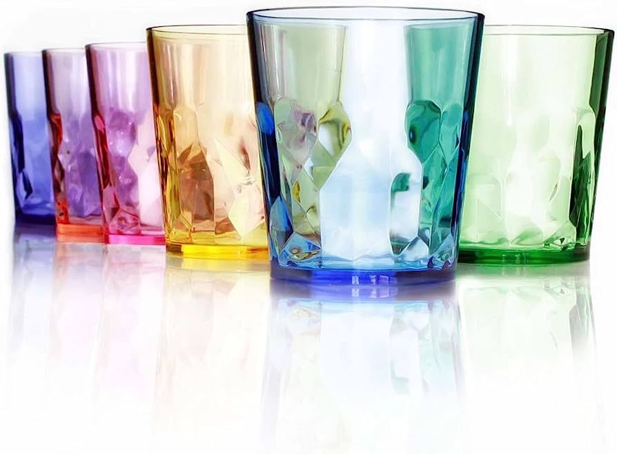 SCANDINOVIA - 13oz Unbreakable Premium Drinking Glasses Set of 6 - Super Grade Acrylic Plastic - ... | Amazon (US)