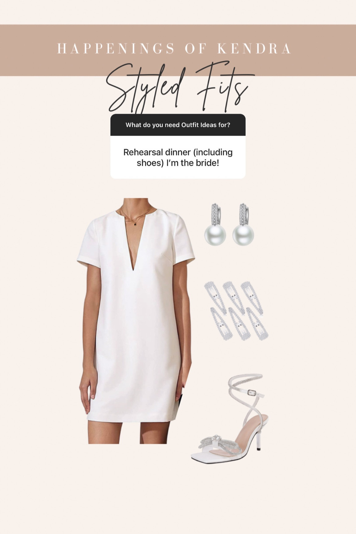 Bride to be styled outfit for engagement party 

#LTKunder50 #LTKwedding #LTKstyletip