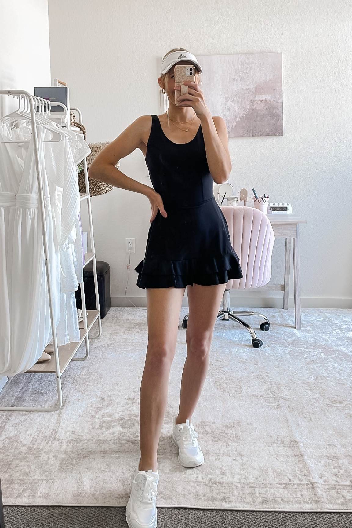 Obsessed with this ruffle tennis dress from Target! Fits true to size I’m in the XS. 

Ruffle athletic dress, Target athletic wear, Target activewear, ruffle activewear dresses, black ruffle tennis dress, Target Joy lab, athletic dresses, how to style tennis dresses #targetathleticwear #ruffletennisdress #ruffleathleticdress

#LTKFind #LTKunder50 #LTKfit