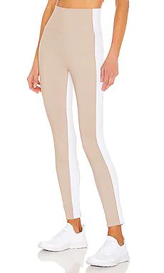 BEACH RIOT Colorblock Legging in Taupe & White from Revolve.com | Revolve Clothing (Global)