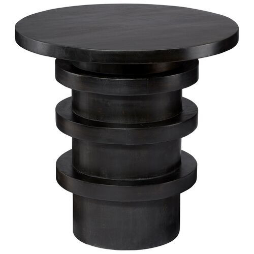 Revolve Wood Side Table - Jamie Young Co. - Gray | End Table, Occasional Table, Small Table - Made of Wood | One Kings Lane