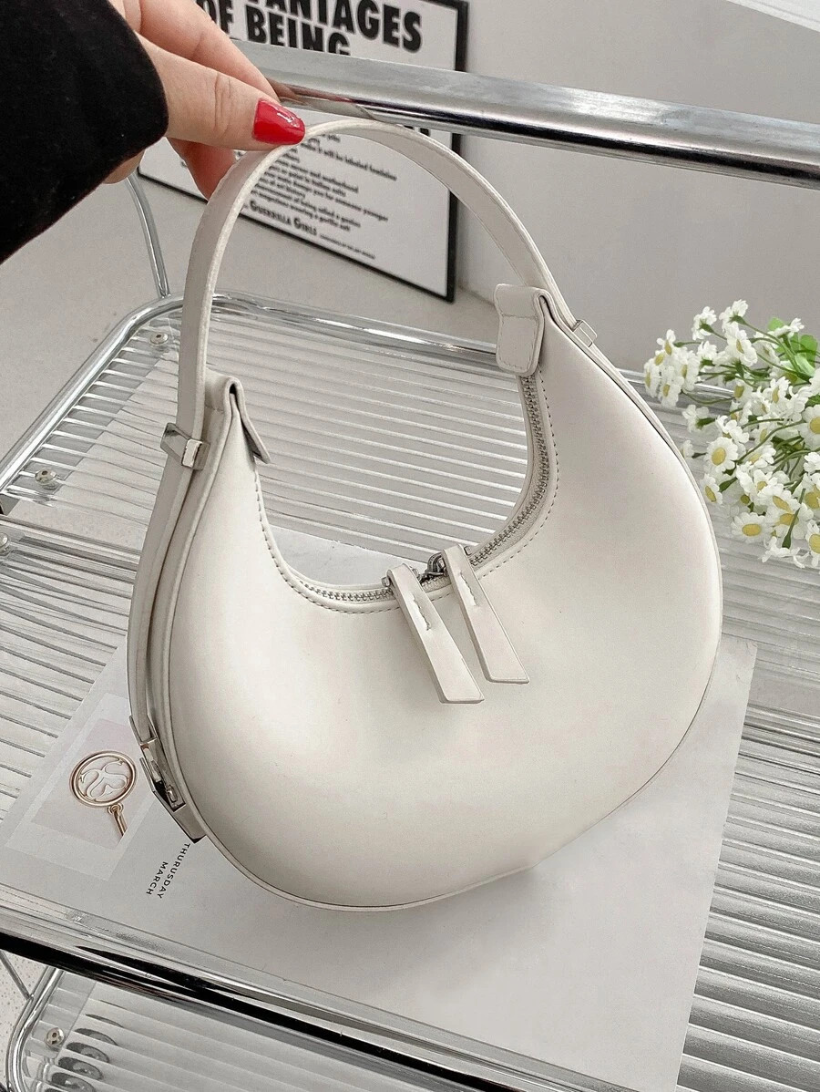 Minimalist Top Handle Hobo Bag | SHEIN
