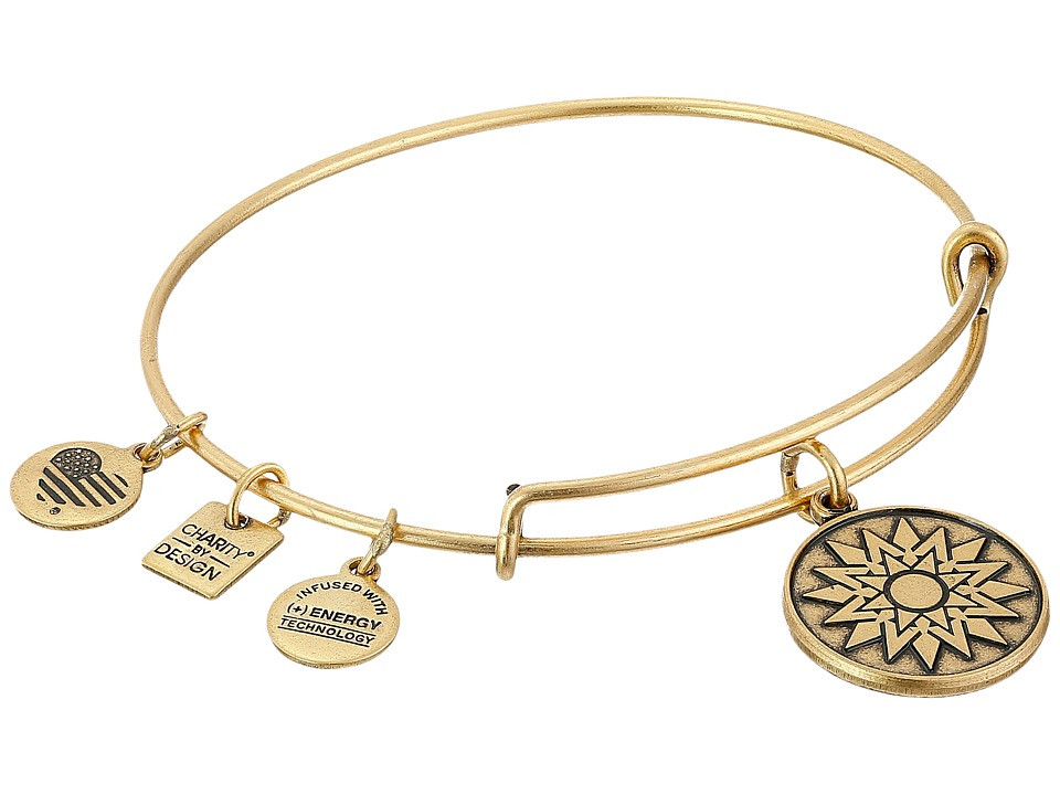 Alex and Ani - Charity by Design New Beginnings Charm Bangle (Rafaelian Gold Finish) Bracelet | Zappos