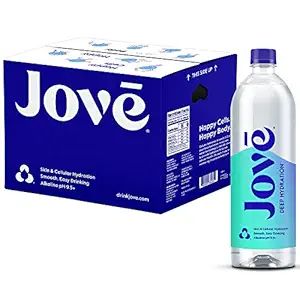 Jove Alkaline pH Water, Skin & Cellular Hydration, pH 9.5+, Smooth & Easy Drinking, 1 Liter (Pack... | Amazon (US)