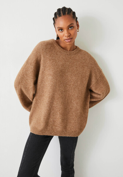Elaine Slouchy Fit Wool Blend Jumper | Hush UK
