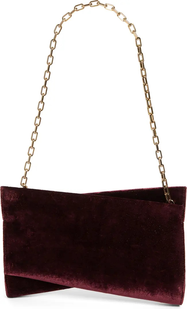 Christian Louboutin Small Loubitwist Velour Clutch | Nordstrom | Nordstrom