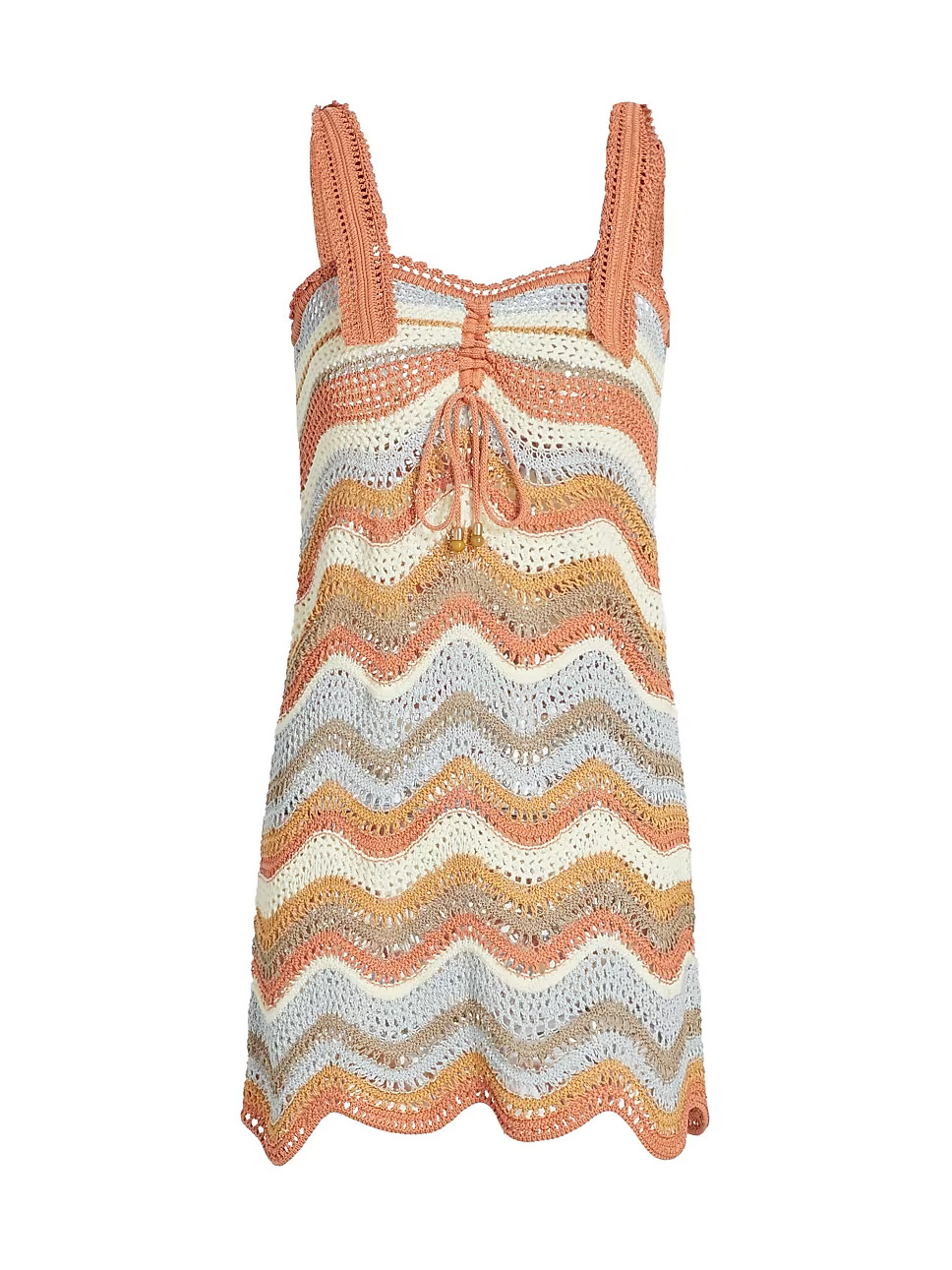 Devi Crochet Wave Minidress | Saks Fifth Avenue