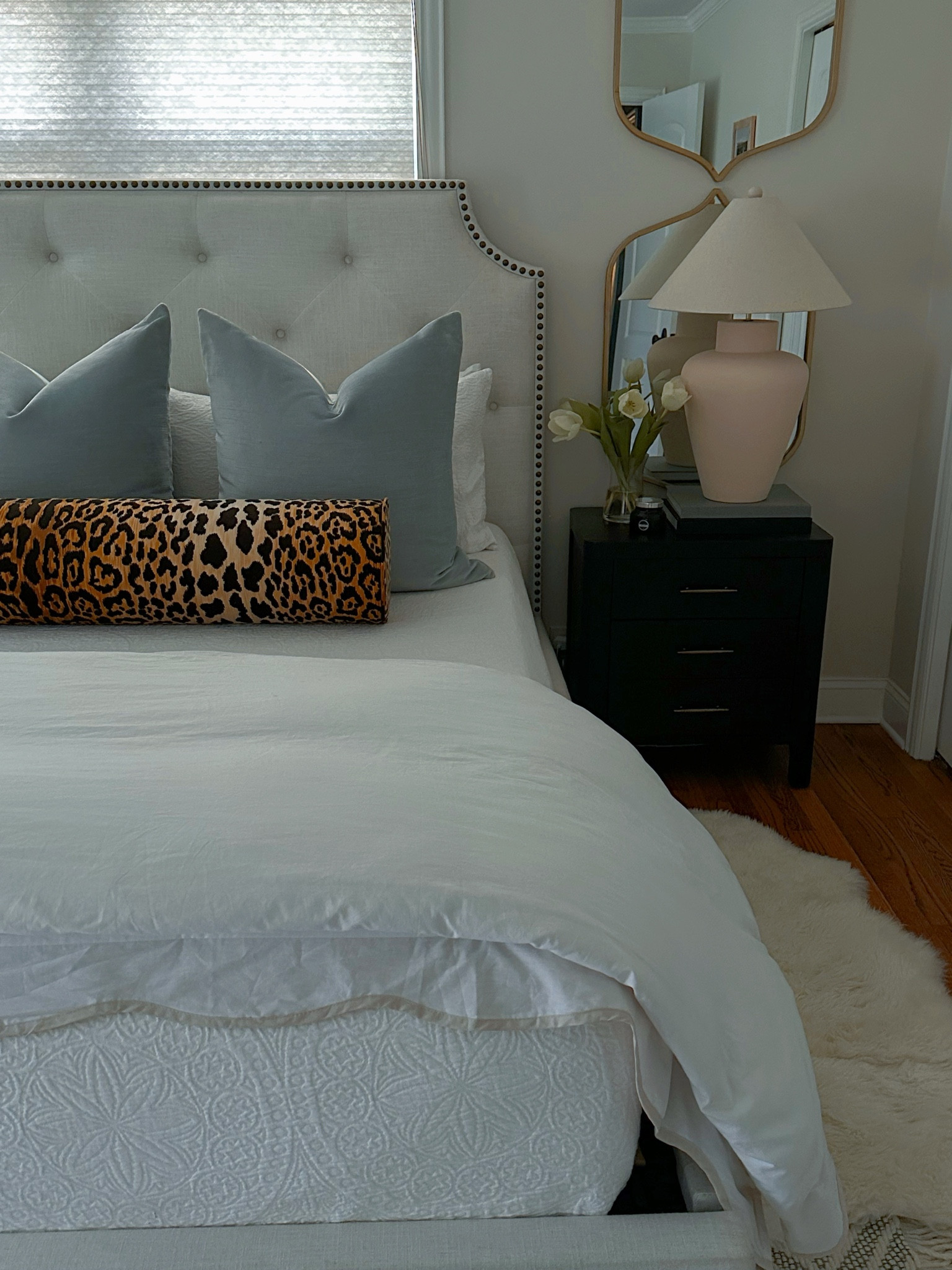 master bed | primary | leopard | bolster | little design co | home 

Bedding 
Affordable bedding 

#LTKstyletip #LTKhome