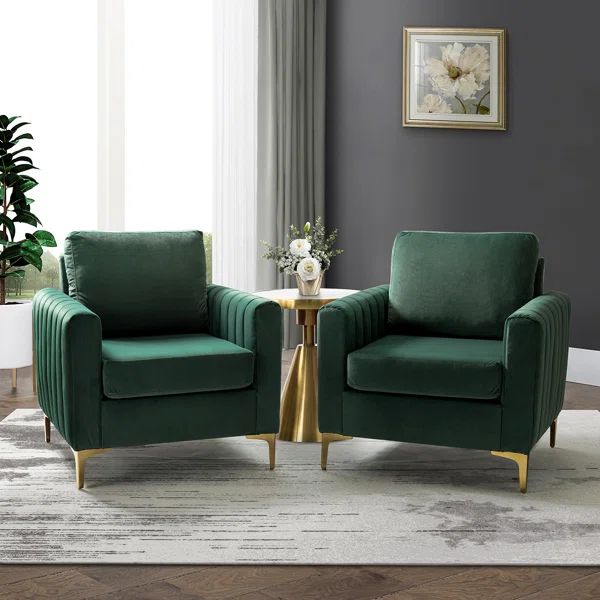 Gillette Upholstered Club Chair (Set of 2) | Wayfair North America