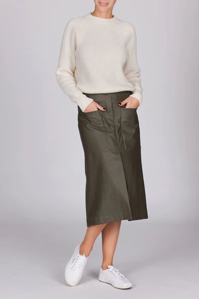 The Sara Eco-Leather - Midi Skirt | Marta Scarampi