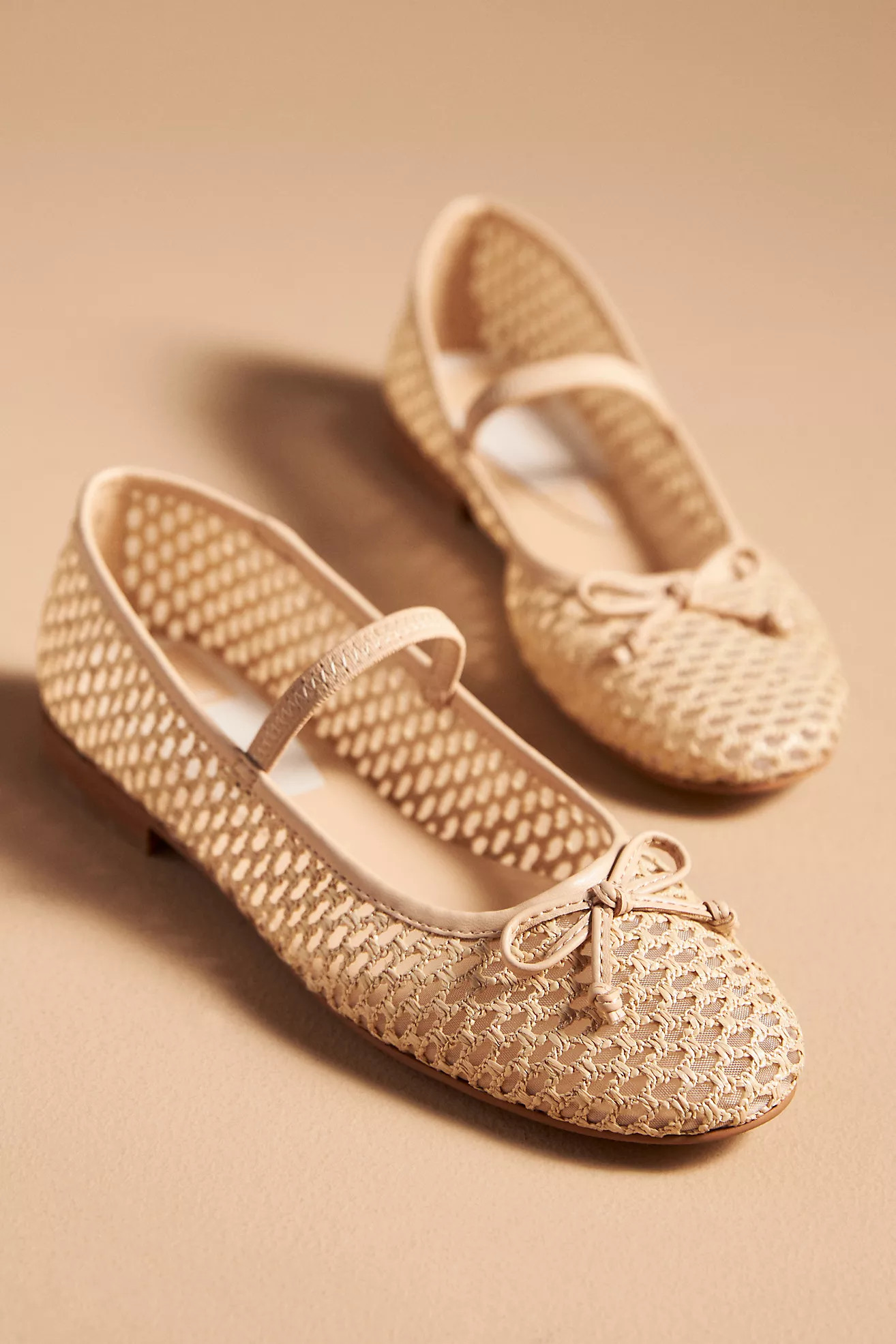 Dolce Vita Carin Raffia Ballet Flats | Anthropologie (US)