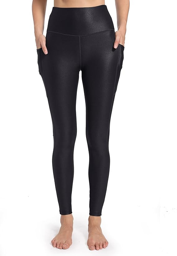 HARTPOR Womens Faux Leather Leggings Pants Stretch High Waisted Yoga Pants Pleather Pants with Po... | Amazon (US)